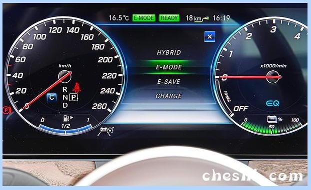 Mercedes-Benz E300 hybrid measured hybrid fuel consumption 1.5L/ 100 km acceleration 5.8s- Figure 4